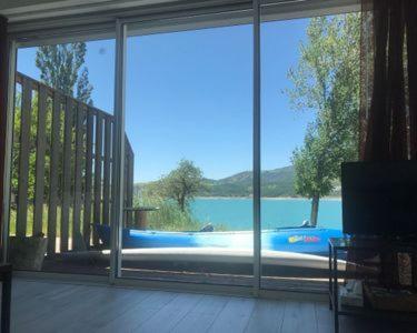 Rez de plage-Canoé+Paddle-70m² Savines-le-Lac Exterior foto