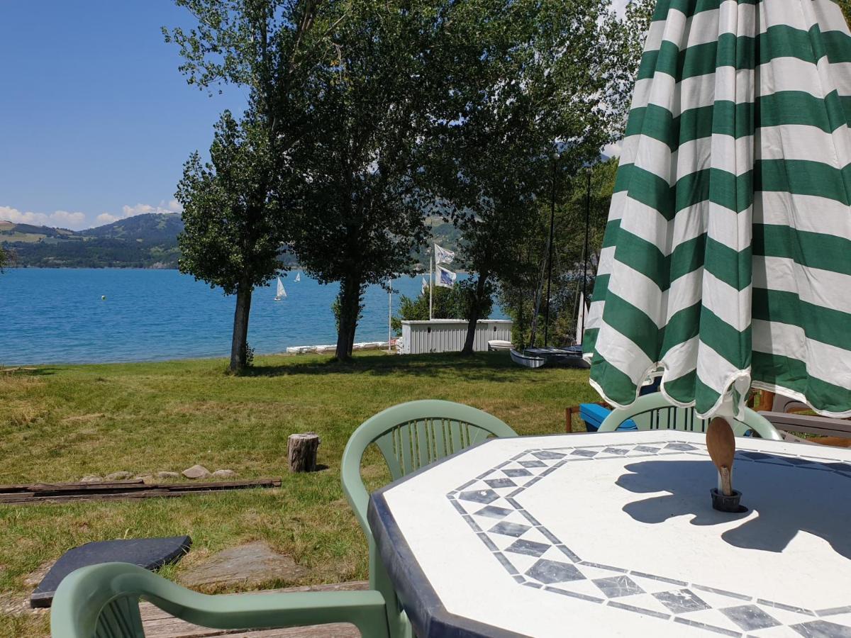 Rez de plage-Canoé+Paddle-70m² Savines-le-Lac Exterior foto