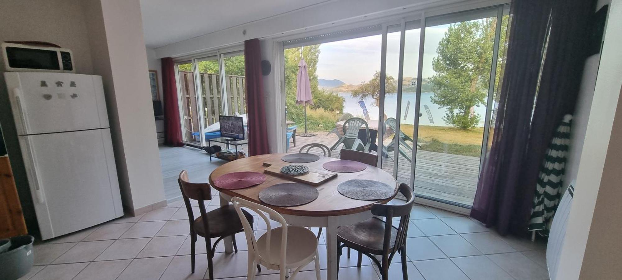 Rez de plage-Canoé+Paddle-70m² Savines-le-Lac Exterior foto